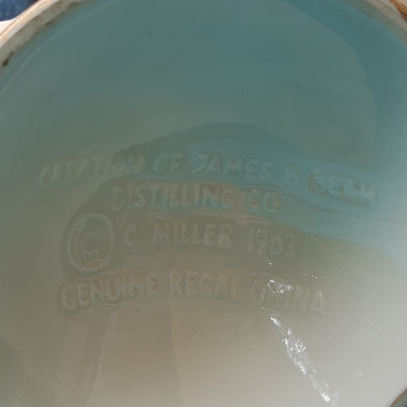 Vintage 1963 Gold-Accented Rose Jim Beam Decanter - Picture 6 of 6